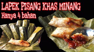 LAPEK PISANG CEMILAN SEHAT KHAS PADANG, HANYA 4 BAHAN | GAMPANG & ENAK