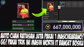 📌AUTO CUAN RATUSAN JUTA COIN!! TRIK RANK UP CUMA PAKAI 1 UNIVERSAL MASCHERANO EA SPORT FC 24 MOBILE