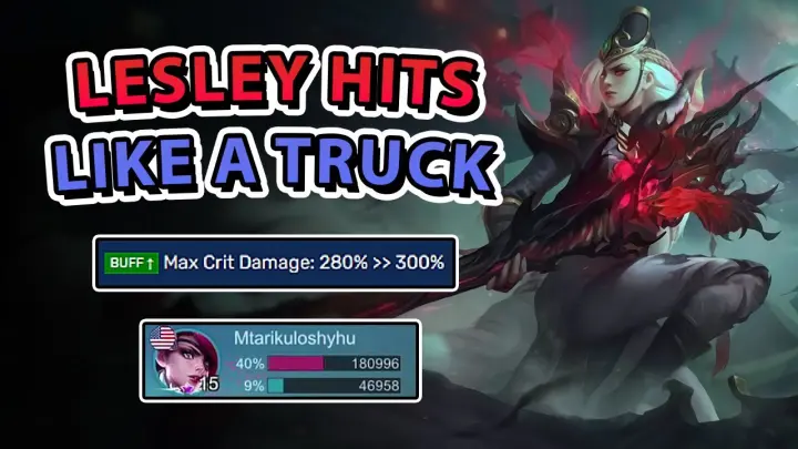 Lesley's Each Basic Attack Hits Like A Truck Now | Mobile Legends
