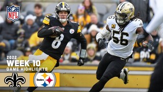 New Orleans Saint vs. Pittsburgh Steelers | 2022 Week 10 Game Highlights