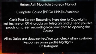 Heiken Ashi Mountain Strategy Manual Course Download