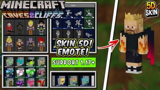 CARA EDIT SKIN MINECRAFT KALIAN JADI 5D & EMOTE KEREN! - SUPPORT MCPE 1.17!