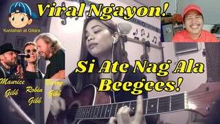 Viral Ngayon si Ate Nag Ala Beegees! 😎😘😲😁🎤🎧🎼🎹🎸