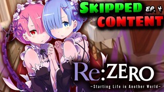 Re:ZERO Cut Content Ep. 4 – What Did The Anime Skip / Change? The 'Happy' Roswaal Mansion Family