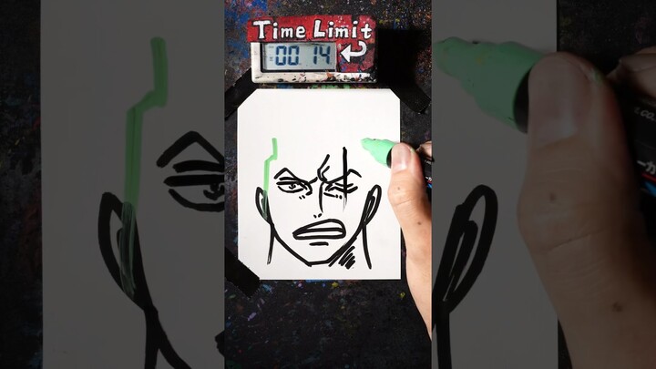 How to Draw ZORO in 40 Seconds