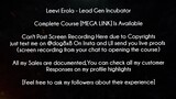 Leevi Erola Lead Gen Incubator  Course download