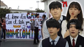 "Is it possible?" Koreans Teens React To School Coming Out Videos