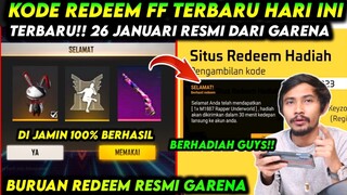 KODE REDEEM FREE FIRE TERBARU 2023 HARI INI 26 JANUARI