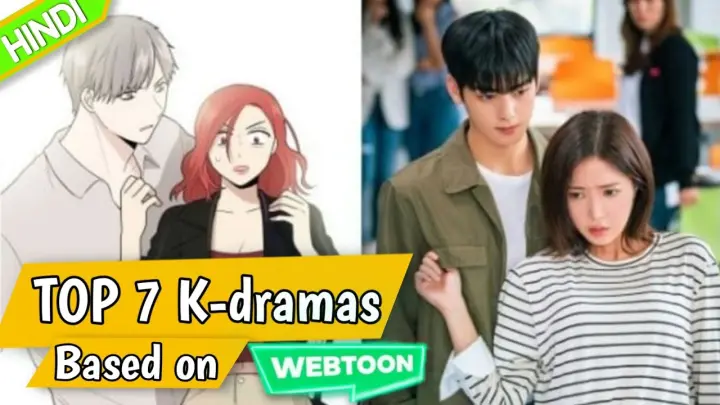 Top 7 k-dramas based on WEBTOON || Hindi || The Lazy brain ||