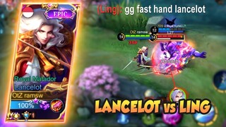 LANCELOT VS LING, SOLO RANK CARRY THE GAME - LANCELOT FASTHAND GAMEPLAY #343