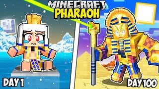 I Survived 100 Days as a PHARAOH in Minecraft