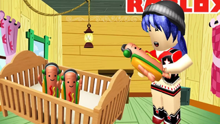 เมื่อมีลูกเป็นฮอทดอก! Roblox DANCING HOTDOG!