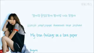 Taeyon 'FINE' song lyrics_ Han/Rom/Eng