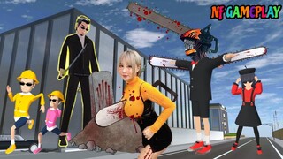 Yuta Mio Yakuza Bocil Temukan Kuburan Mama Pochita 🙀 Yuta Jadi Chainsaw Man -Sakura School Simulator