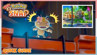 How To Lure Out Meowth In Lab Research Camp *Entrance Route* | New Pokemon Snap - Quick Guide
