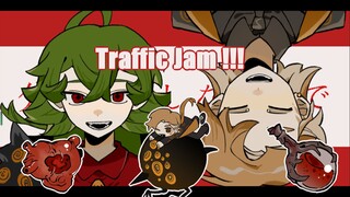 【MEME/脑叶oc】traffic jam