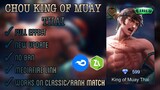 NEW Chou King Of Muay Thai  Undefeated Champion Painted Script Skin | Full Effect | Mobile Legends