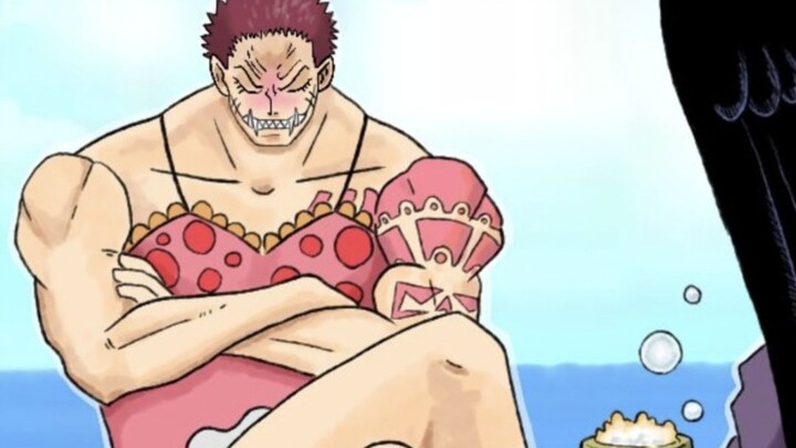 Orang yang memegang komando kedua di One Piece mengenakan pakaian orang yang memegang komando pertam