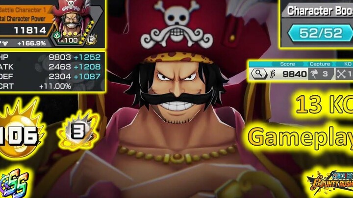 การเล่นเกม Boost 3 (52/52) Gol D Roger กับ Kozuki Oden One Piece Bounty Rush OPBR FT John Wick
