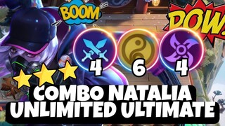 COMBO UNLIMITED ULTI NATALIA BINTANG 3 ! 6 CADIA 4 ASSASSIN 4 SWORDMAN ! MAGIC CHESS