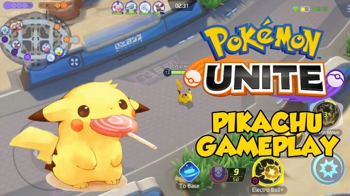 PIKACHU GAMEPLAY - Wazakero Gaming | Pokemon Unite