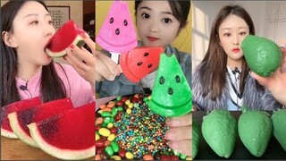 Thánh Ăn Đá Lạnh Như Ăn Kẹo Ngọt, Ăn Trái Cây Bộc Chocola - ASMR Ice Crunchy Eating sound#60