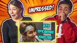BTS Speaking English IMPRESSED Reaction!