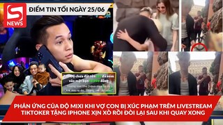 Độ Mixi xử lý kẻ 'quấy rối' vợ con trên livestream; Tiktoker đòi lại iPhone sau khi tặng người lạ