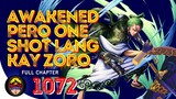 Awakened daw pero one-shot lang kay Zoro | One piece Full chapter 1072