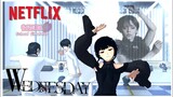 Wednesday Dance | Sakura School Simulator Version 😍🖤 • Wednesday • Addams Family