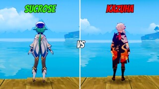 C2 Sucrose Vs C0 Kazuha Who Is Best Anemo Support? || Non-Reaction vs Reaction Buff Comparison