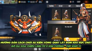 FREE FIRE|CÁCH CHƠI SỰ KIỆN LẤY BOM KEO RỰC CHÁY CÓ HIỆU ỨNG VÀ ĐỒ DẠ XOA CHIÊU LINH TỪ 9 KIM CƯƠNG