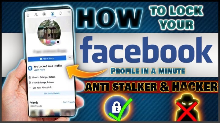 TIPS HOW TO LOCK YOUR FACEBOOK PROFILE ACCOUNT IN A MINUTE (ANTI STALKER AND HACKER)