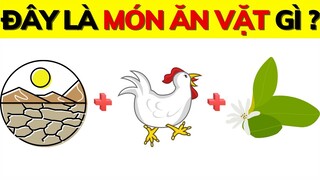 Đố Vui Đuổi Hình Bắt Chữ Đoán Tên Các Món Ăn Vặt | 5 Phút Thông Thái