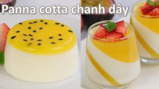 Panna cotta cơ bản thạch chanh dây và panna cotta sữa chua tốt cho sức khỏe ko dùng dụng cụ đo lường