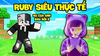 Nếu Noob Ruby Hóa Thành Nhân Vật " ANIME SIÊU THỰC TẾ " Ở Trong Minecraft ???