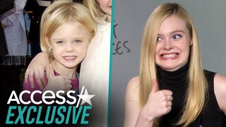 Elle Fanning Reacts To Her Childhood Red Carpet Style