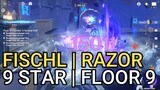 Fischl dps Spiral Abyss FLOOR 9 | 9 STAR Razor 2nd team