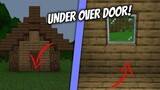 How to make UNDER OVER Door in Minecraft
