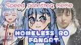 ✨Speed painting meme "homeless Bo"☔😔🎨