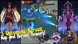 3 NEW UPCOMING HEROES NEW LEAKS AND UPCOMING UPDATES NEWS MAP REWORK NEW SKINS AND HERO REWORKS! ML!