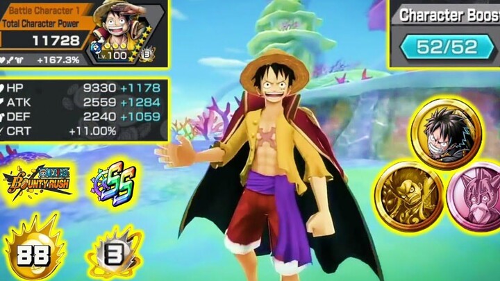 ลูฟี่ ! ตัวละครที่ดีที่สุดใน One Piece Bounty Rush OPBR SS Rank Gameplay FT BG BANKZ