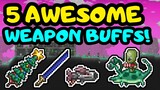 5 AWESOME WEAPON BUFFS IN TERRARIA 1.4! Terraria Big weapon changes and buffs! New effects and stats