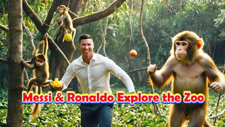 From Lions to Laughter | Messi & Ronaldo’s Wild Day at the Zoo