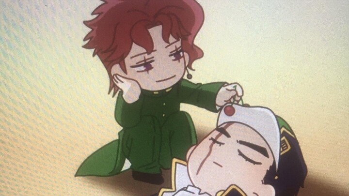 Jotaro, long time no see, how come you fell asleep? Just kidding, hahaha, why don't you wake up Jota