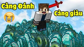 Vinh Càng Bị Đánh Càng Giàu 😎 VINH THỬ THÁCH CHẾ ĐỘ SIÊU GIÀU CÓ TRONG MINECRAFT* HÀI THẬT SỰ LUÔN