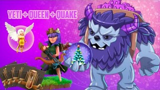 Yeti and Queen Walk With Quake Attack Strategy | TH13  Attack Strategy at 3 Star  (Clash Of Clans)