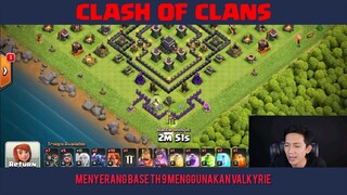 Menyerah Base TH 9 Dengan Menggunakan Valkyrie