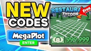 New "Mega Plot Update Working Codes 2021 in Roblox Restaurant Tycoon 2