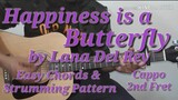 Lana Del Rey - Happiness is a Butterfly Guitar Chords /GuitarTutorial/GuitarCover /Strumming